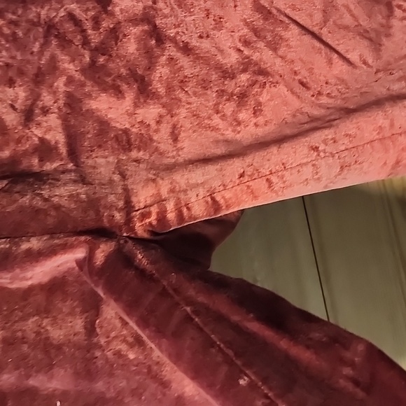 Madewell velvet maroon pants size XXS - Picture 5 of 9